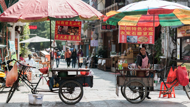 dl chine marché commercial vendeurs de nourriture peuples de rue république de chine beijing business pb
