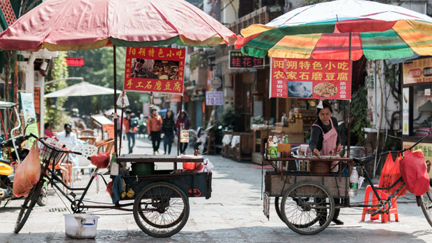 dl china market trading food vendors street peoples republic of china beijing business pb