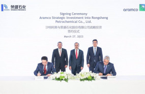 ep archivo   amin h nasser aramco president ceo center attends the signing ceremony for aramcos