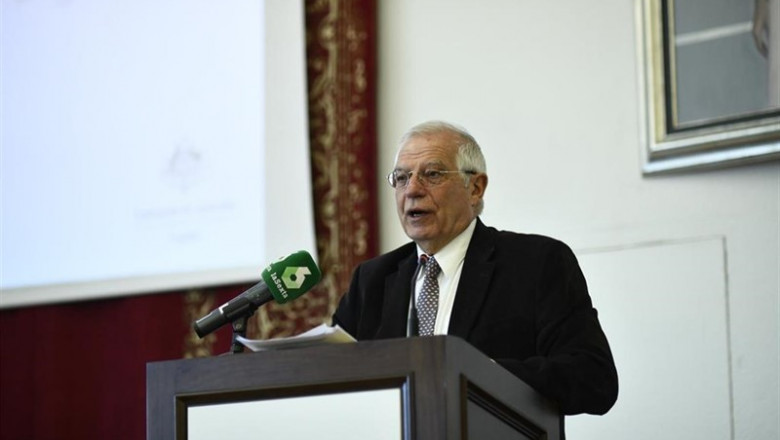 ep borrell contestatorra despresla manifestacio a madrid que repressiva es