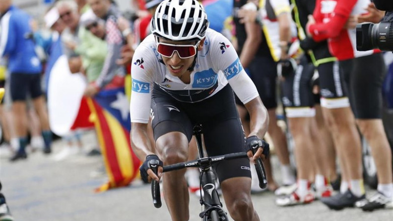 El ciclista colombiano del Team Ineos Egan Bernal en el Tour de 2019 | Yorick Jansens/BELGA/dpa ep ciclista colombianoteam ineos egan bernaltour2019