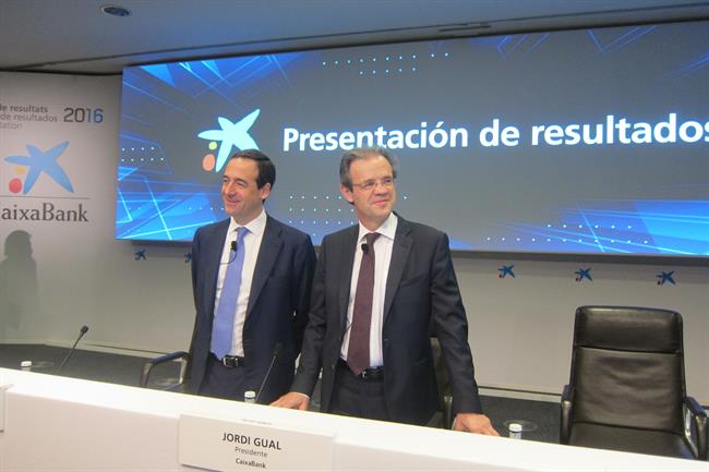 Gonzalo Gortáza y Jordi Gual, consejero delegado y presidente de CaixaBank ep consejero delegado caixabank ggortazar presidente jgual
