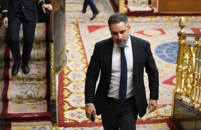 ep el lider de vox santiago abascal durante una sesion plenaria en el congreso de los diputados a 16