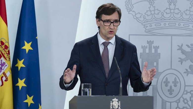 ep el ministro de sanidad salvador illa en rueda de prensa en la moncloa