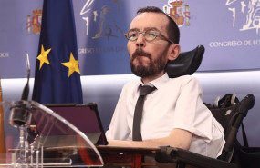 ep el portavoz de unidas podemos en el congreso pablo echenique interviene durante una rueda de