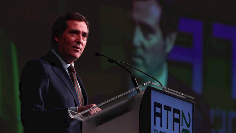 ep el presidente de la ceoe antonio garamendi interviene en la clausura de la asamblea de elecciones