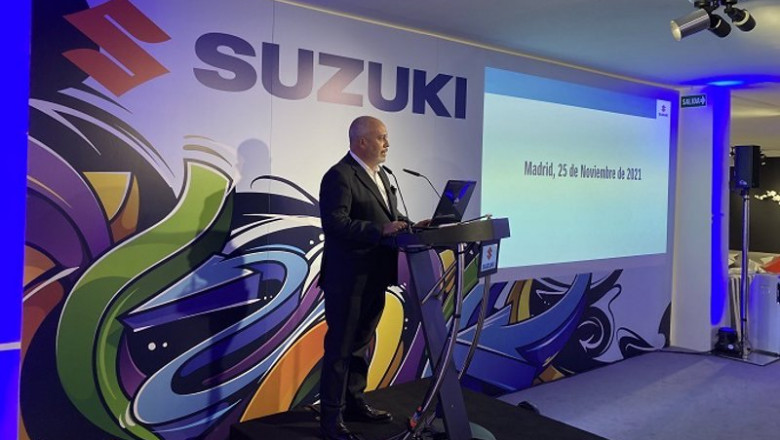 El presidente de Suzuki Ibérica, Juan López Frade, en el encuentro anual con prensa de Suzuki | EUROPA PRESS ep el presidente de suzuki iberica juan lopez frade en el encuentro anual con prensa de suzuki