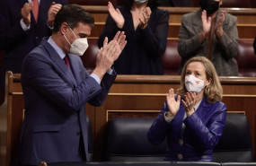 ep el presidente del gobierno pedro sanchez es aplaudido tras su intervencion en una sesion plenaria