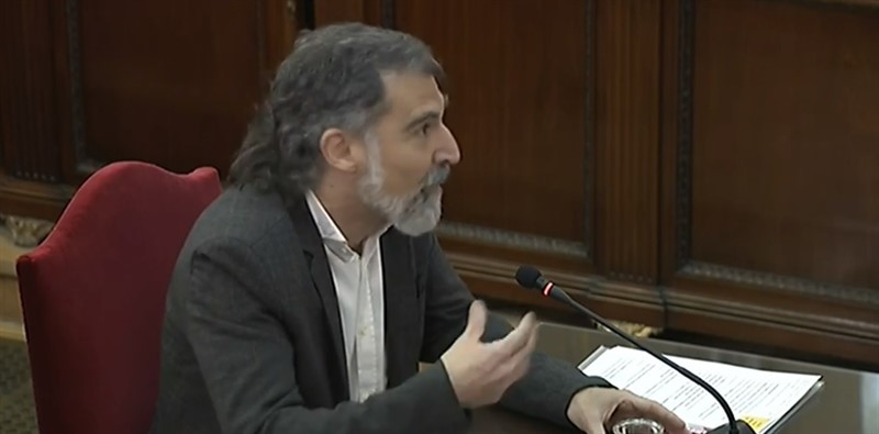 Interrogatorio a Jordi Cuixart en el juicio por el 'procés' | SEÑAL DE TV DEL TRIBUNAL SUPREMO - Archivo ep interrogatoriojordi cuixartjuicioel proces 20190812183704
