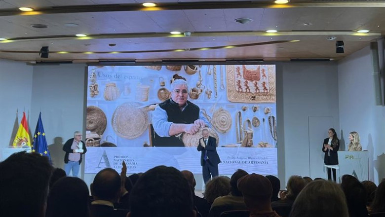 Jordi Hereu durante la entrega del Premio Nacional de Artesanía 2025. | EUROPA PRESS ep jordi hereu durante la entrega del premio nacional de artesania 2025