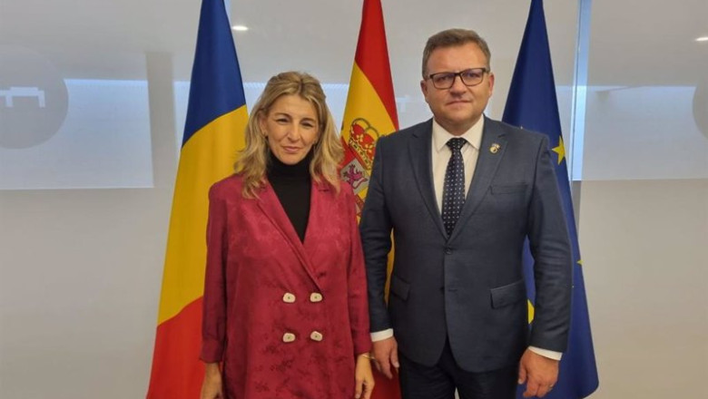 ep la vicepresidenta segunda y ministra de trabajo yolanda diaz con su homologo rumano ep la vicepresidenta segunda y ministra de trabajo yolanda diaz con su homologo rumano