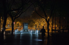 ep las calles de la ciudad sin luz durante el apagon a 28 de abril de 2025 en barcelona catalunya