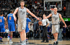 ep pau gasol y manu ginobili con san antonio spurs