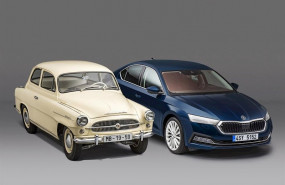 ep primer skoda octavia izquierda y la generacion actual derecha