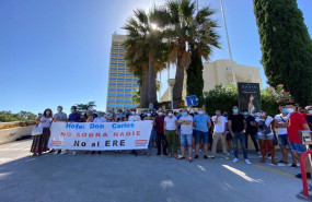ep protesta ante el ere presentado por la propiedad del hotel don carlos de marbella malaga
