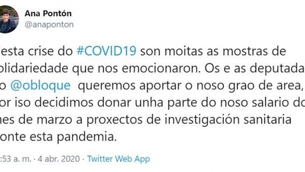 ep publicacion de la portavoz nacional del bng ana ponton en twitter