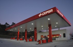 Cepsa service station, Spain, oil & gas, energy, petrol