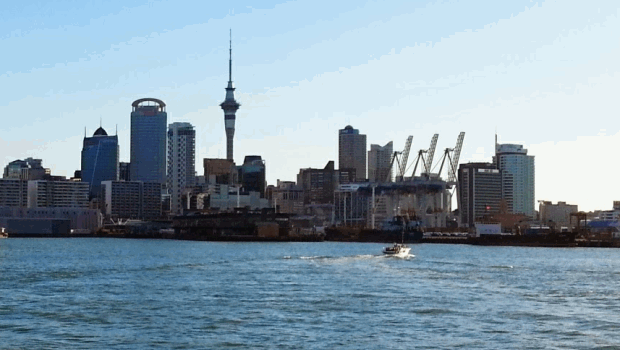 dl new zealand auckland city skyline harbour nz