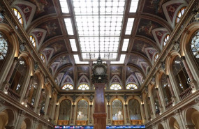 ep archivo   interior del palacio de la bolsa de madrid a 30 de junio de 2021 en madrid espana