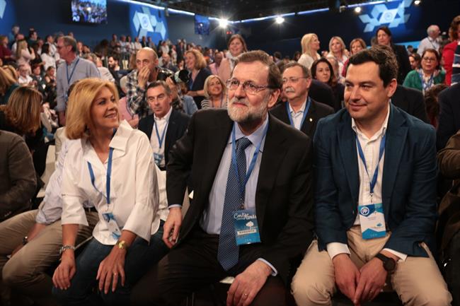 Cospedal, Rajoy y Moreno en la Convención Nacional del PP | EUROPA PRESS ep cospedal rajoymorenola convencion nacionalpp