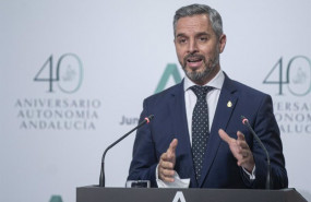 ep el consejero de hacienda y financiacion europea juan bravo en la rueda de prensa posterior al