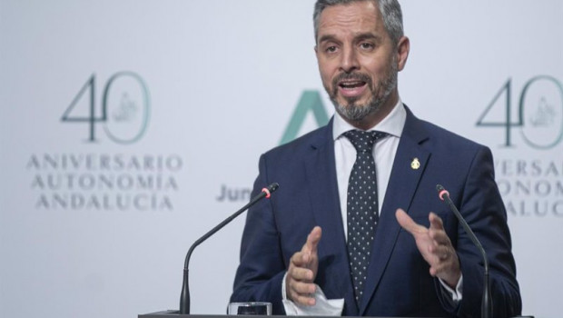 ep el consejero de hacienda y financiacion europea juan bravo en la rueda de prensa posterior al