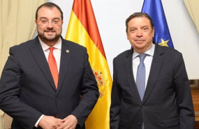 ep el ministro de agricultura pesca y alimentacion luis planas y el presidente del principado de