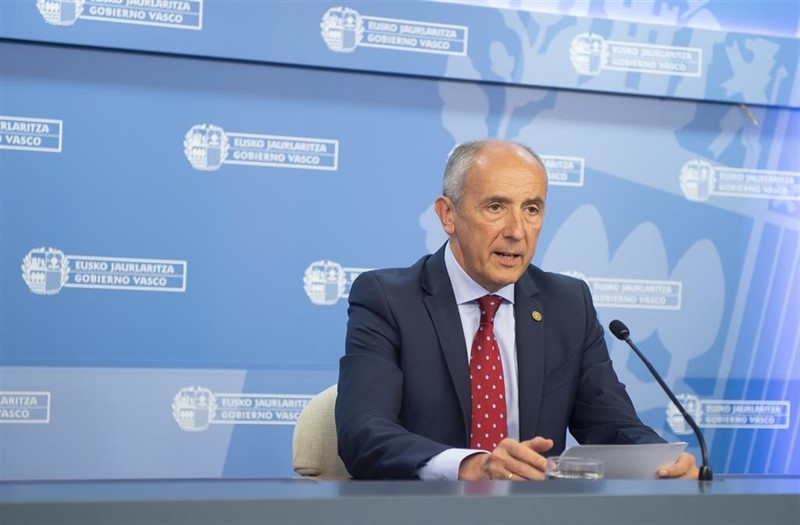ep el portavoz del gobierno vasco josu erkoreka en una comparecencia de prensa
