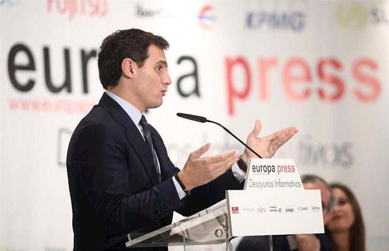 ep el presidente de ciudadanos albert rivera participa en los desayunos informativos de europa press