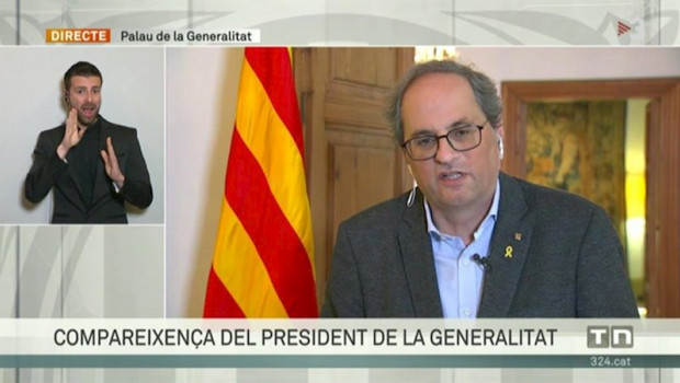 ep el presidente de la generalitat quim torra comparece tras el consell executiu extraordinario