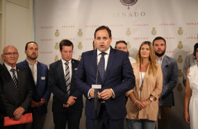 ep el presidente del pp de castilla-la mancha paco nunez encabeza una delegacion de alcaldes que ha