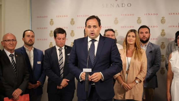 ep el presidente del pp de castilla-la mancha paco nunez encabeza una delegacion de alcaldes que ha