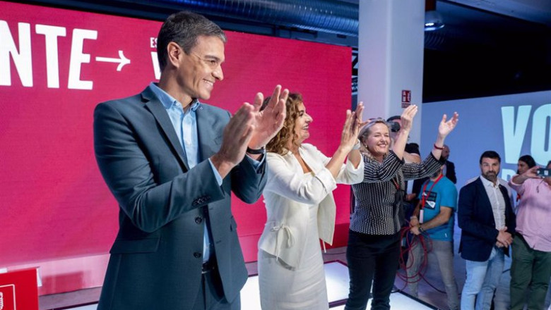 ep i d el secretario general del psoe y presidente del gobierno pedro sanchez la ministra de