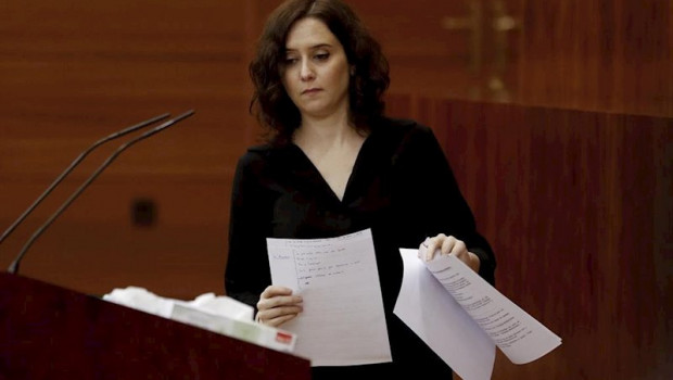 ep la presidenta regional isabel diaz ayuso durante su intervencion ante el pleno de este miercoles