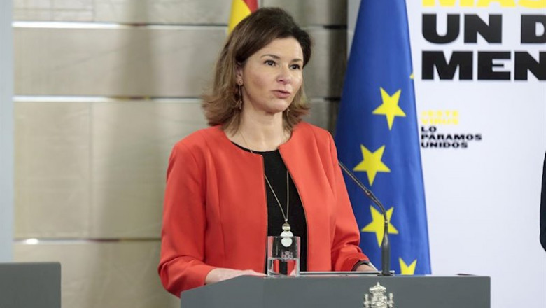 La secretaria general de Transportes, María José Rallo del Olmo, durante la rueda de prensa tras la reunión del Comité Técnico de Gestión | Moncloa ep la secretaria general de transportes maria jose rallo del olmo durante la rueda de prensa tras la