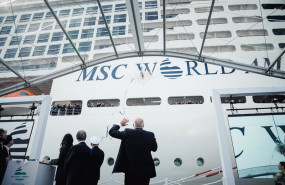 ep msc recibe su nuevo buque insignia inicia la construccion del msc world atlantic y bendice al msc