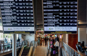 ep paneles de facturacion en el aeropuerto adolfo suarez madrid barajas a 4 de agosto de 2023 en ep paneles de facturacion en el aeropuerto adolfo suarez madrid barajas a 4 de agosto de 2023 en