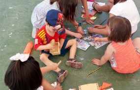 ep un gruponinos durantecelebracionunalas actividades familiares