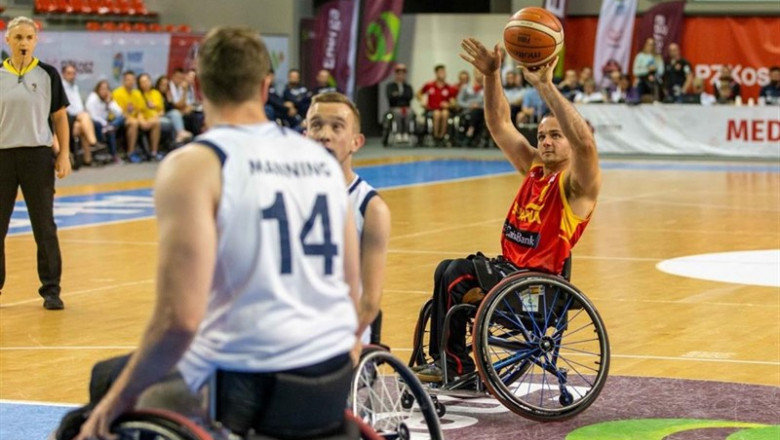 Agustín Alejos, en un partido con la selección española. | FEDDF ep agustin alejos en un partido con la seleccion espanola