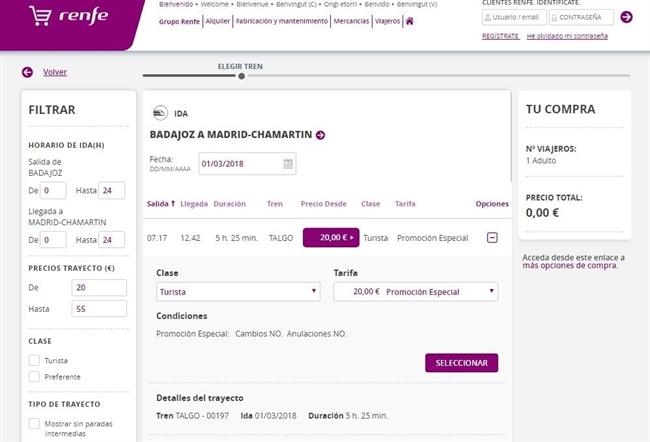 Billetes talgo | WEB RENFE ep billetes talgo