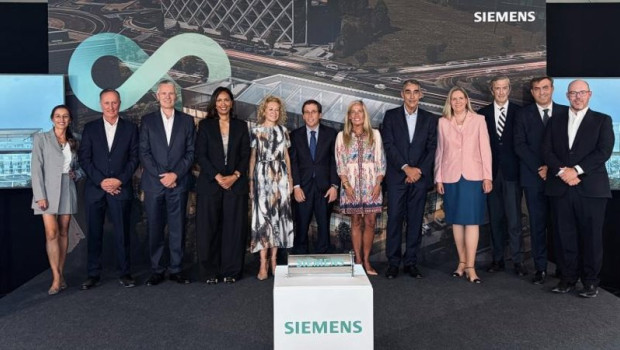ep ceremonia de colocacion de la primera piedra de la nueva sede corporativa de siemens en madrid ep ceremonia de colocacion de la primera piedra de la nueva sede corporativa de siemens en madrid