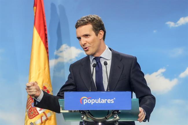 Declaraciones del líder del PP, Pablo Casado, tras la convocatoria del Gobierno | Ricardo Rubio - Europa Press ep declaracionesliderpp pablo casado trasconvocatoriagobierno