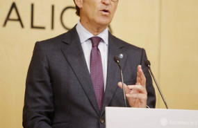 ep el lider del pp alberto nunez feijoo interviene ante los medios de comunicacion tras una reunion