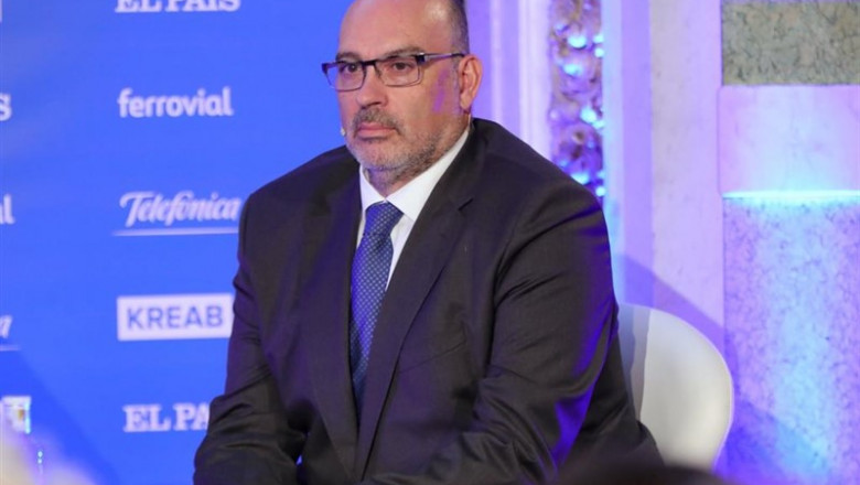 ep el presidente de telefonica espana emilio gayo durante su intervencion en la inauguracion del