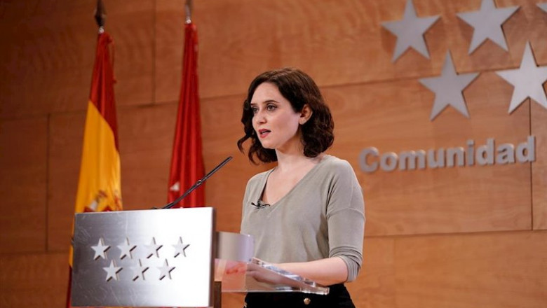 La presidenta de la Comunidad de Madrid, Isabel Díaz Ayuso, quien este lunes ha revelado su positivo por Covid 19. | COMUNIDAD DE MADRID ep la presidenta de la comunidad de madrid isabel diaz ayuso quien este lunes ha revelado su