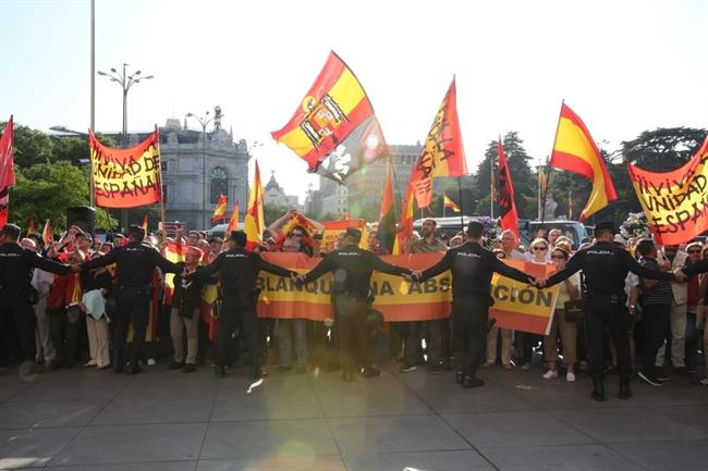 Manifestación contra Puigdemont | EUROPA PRESS ep manifestacionpuigdemont