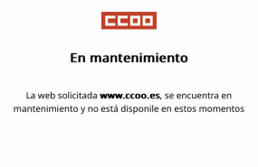 ep mensaje en la web de ccoo tras sufrir un ataque informatico
