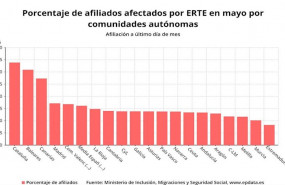 ep porcentaje de afiliados afectados por erte en mayo por comunidades autonomas ministerio de