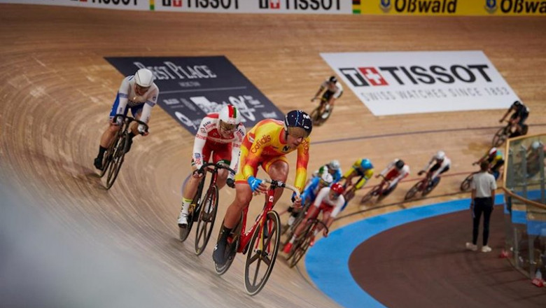 Sebastián Mora, en el Campeonato del Mundo de ciclismo en pista. | RFEC ep sebastian mora en el campeonato del mundo de ciclismo en pista
