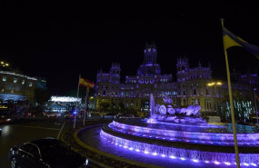 ep vista de la plaza de cibeles desde el autobus naviluz a 25 de noviembre de 2022 en madrid espana ep vista de la plaza de cibeles desde el autobus naviluz a 25 de noviembre de 2022 en madrid espana